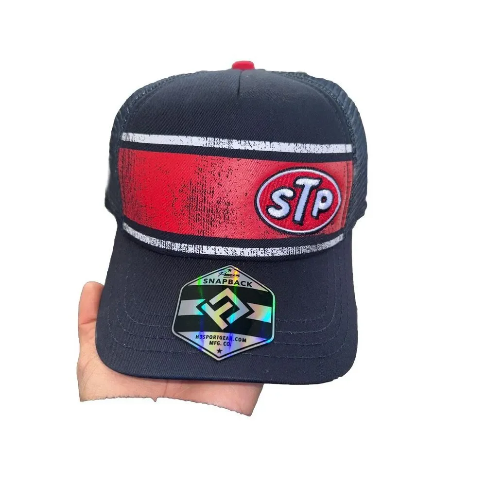 STP Motor Oil Adjustable Snapback Hat Cap Trucker OSFA‎ Snap Back NEW!